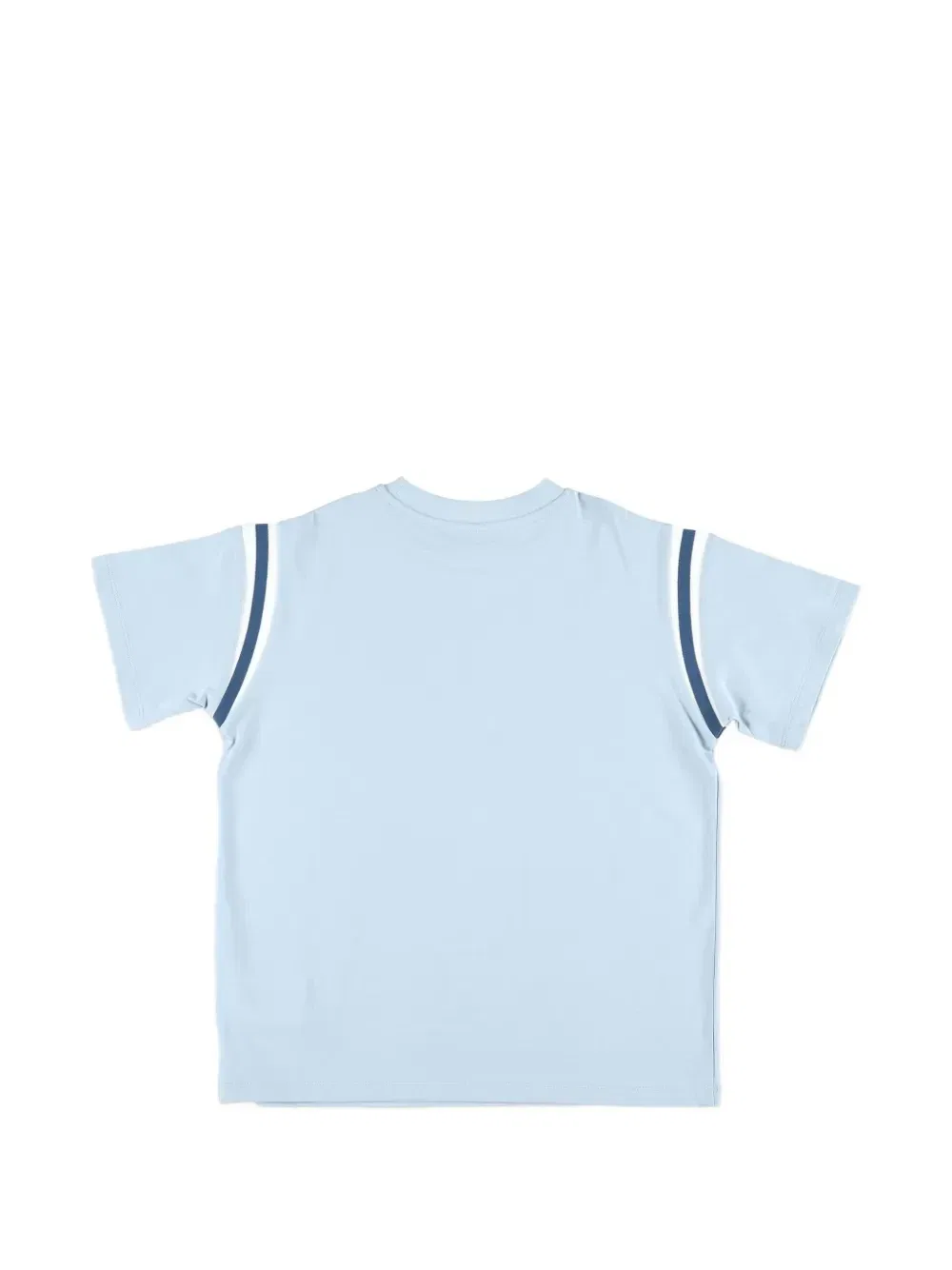 Футболка с отделкой в полоску Stella McCartney Kids, синий — фото 2