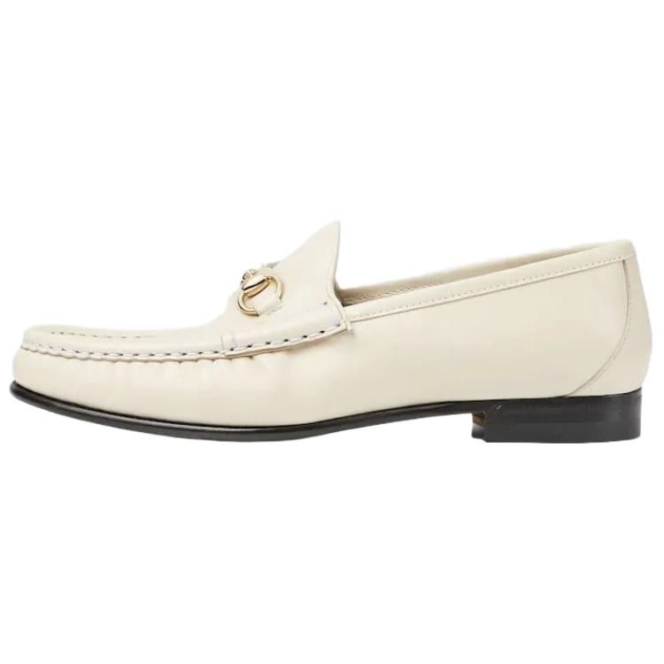GUCCI Женские повседневные туфли Horsebit 1953, белые