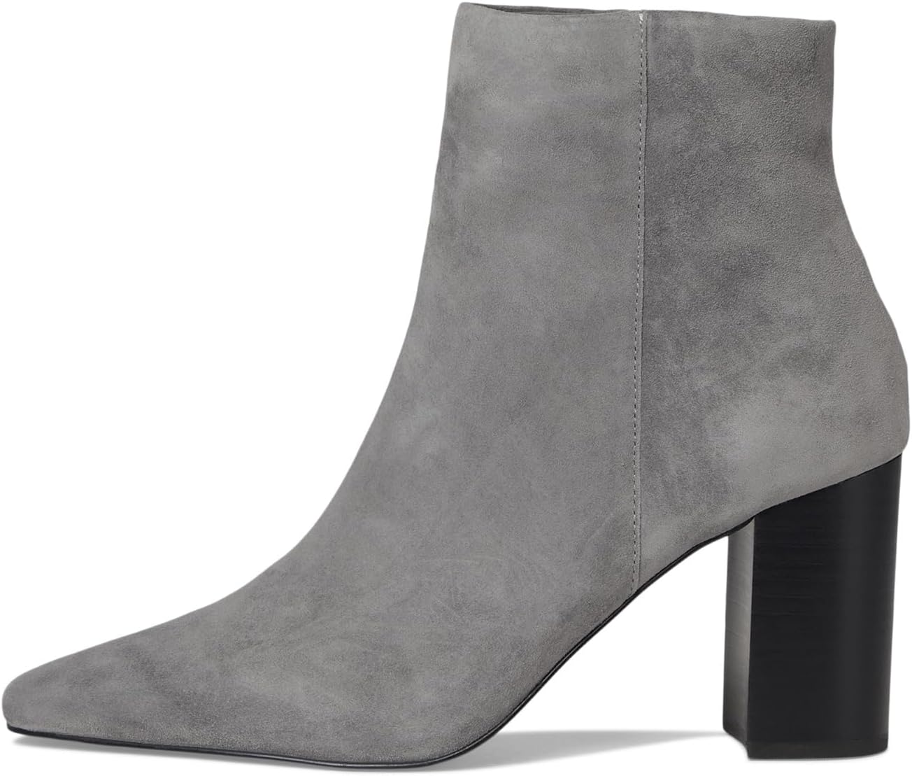 Женские ботильоны Steve Madden Aidan замшевые на каблуке, серый — фото 4