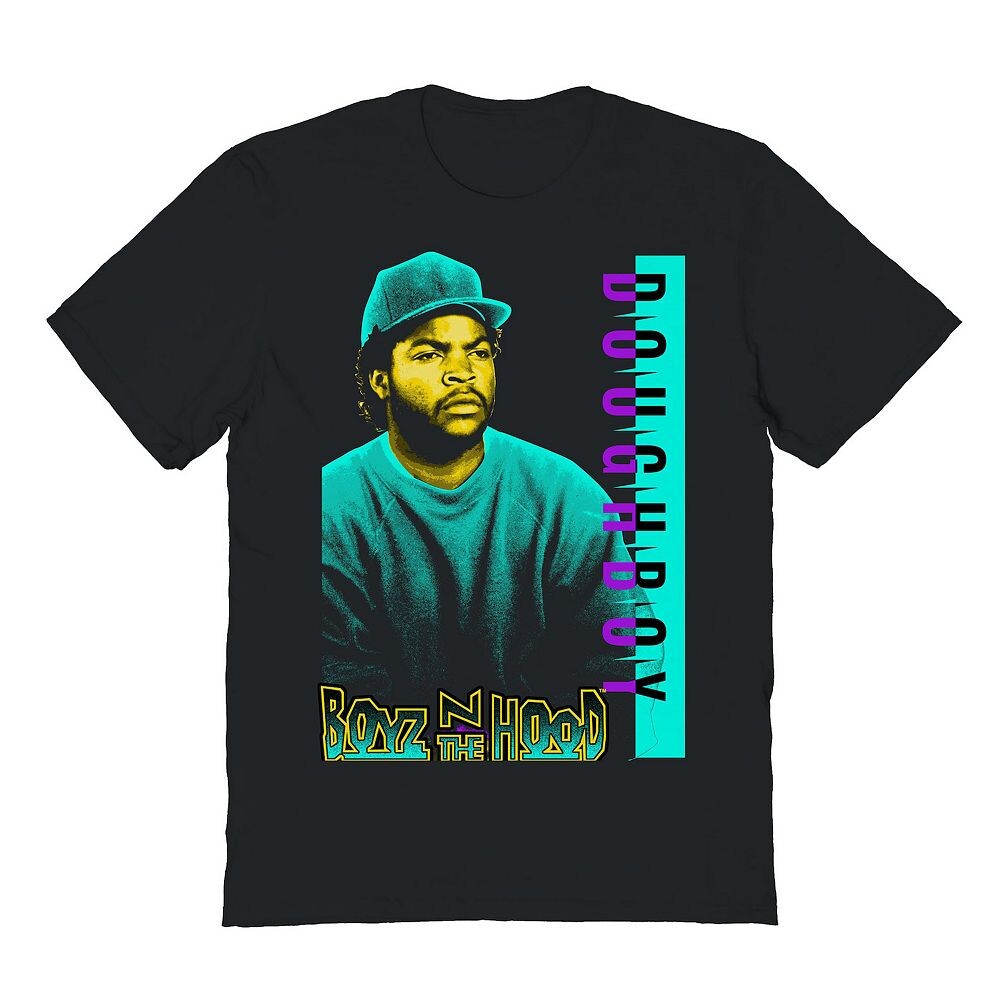 

Мужская зеленая футболка с рисунком Boyz N The Hood Licensed Character, черный