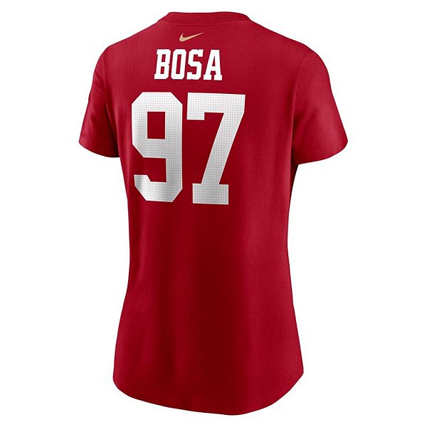 Футболка с именем и номером игрока Nick Bosa San Francisco 49ers Nike — фото 4