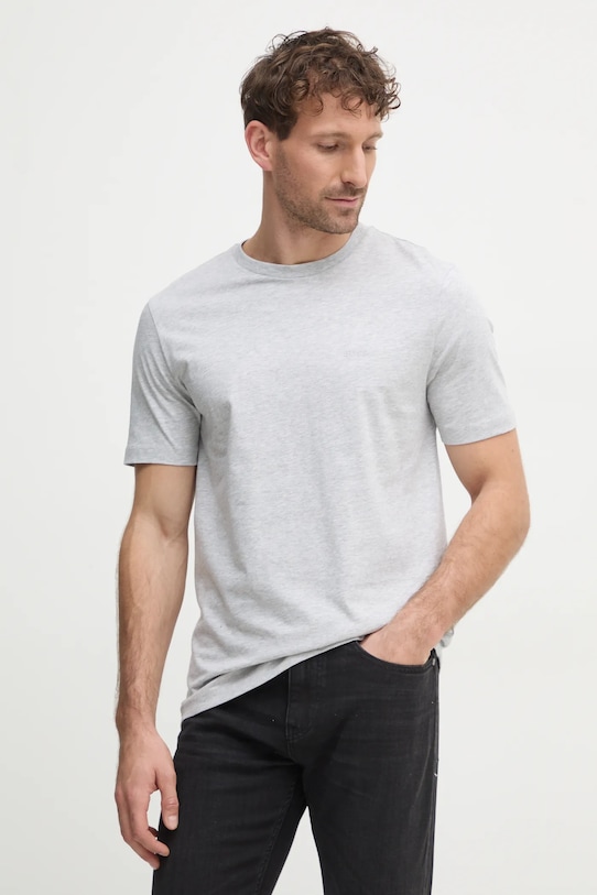 

Хлопковая футболка Boss, серый