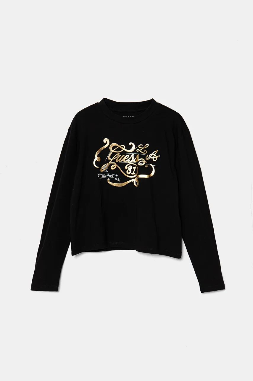 

Детская футболка с длинными рукавами Guess, черный