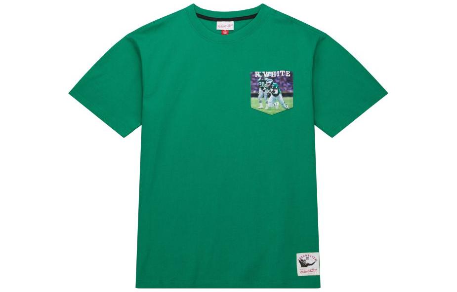 

Футболка мужская темно-зеленая Mitchell Ness