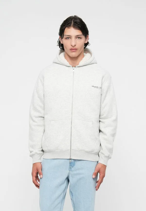 

Премиальная польская толстовка на молнии с логотипом. Abercrombie & Fitch, Grey, Серый, Премиальная польская толстовка на молнии с логотипом. Abercrombie & Fitch, Grey