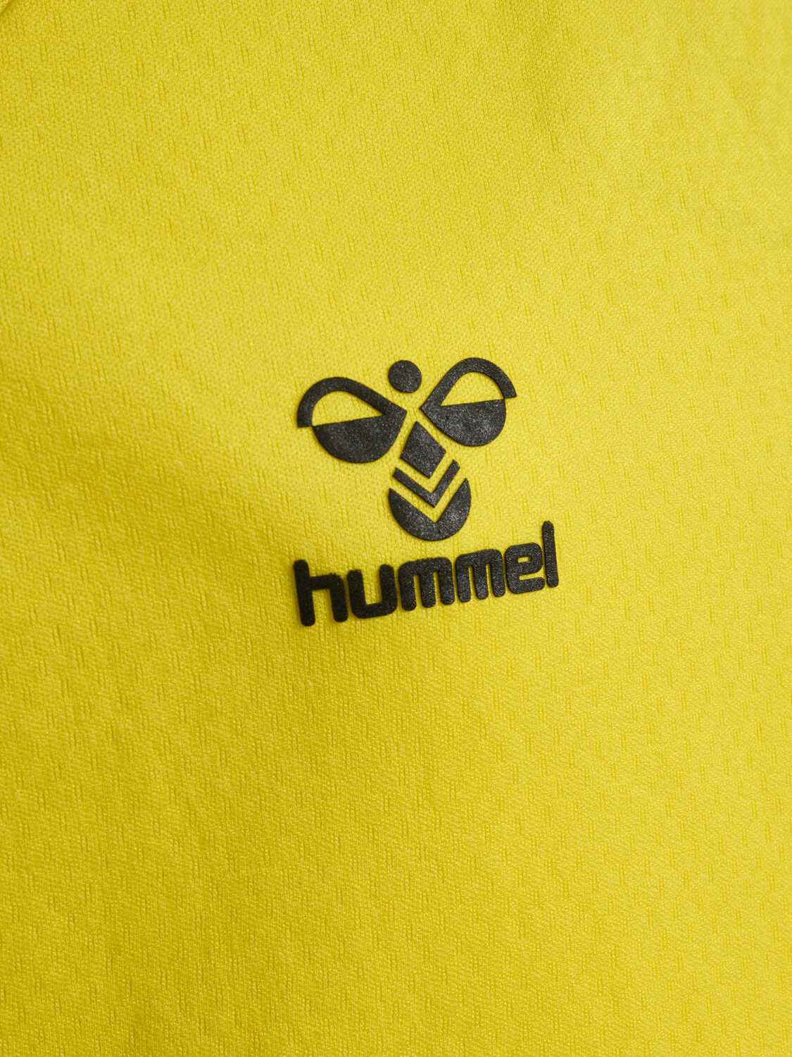 Футболка Hummel Trikot S/S Hmllead S/S Poly Jersey Kids, цвет BLAZING YELLOW — фото 3