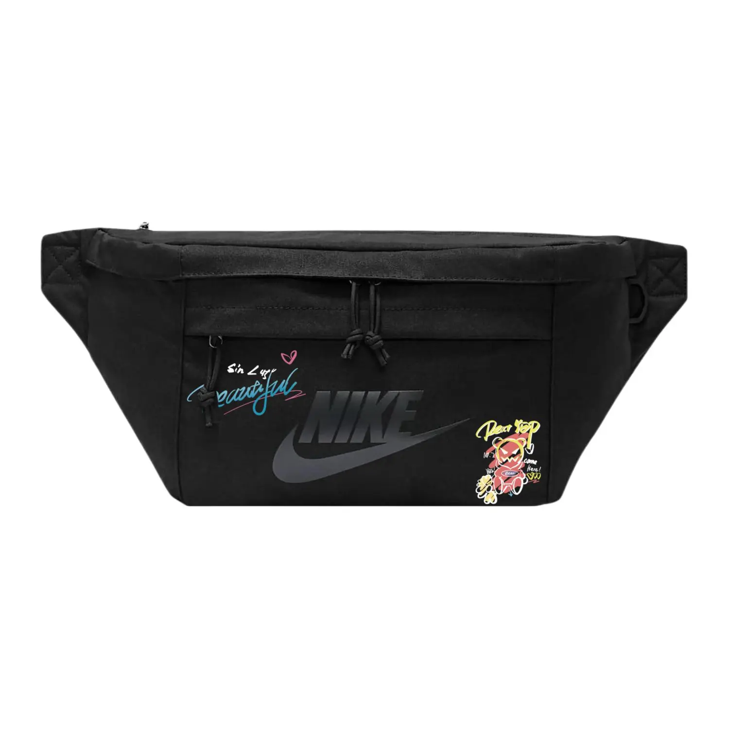

Nike Тканевая поясная сумка Regular Unisex черная, Demon Bear
