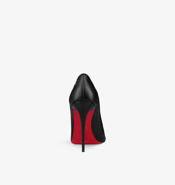 Спортивные туфли-лодочки Kate 100 из кожи на каблуке Christian Louboutin, черный — фото 2