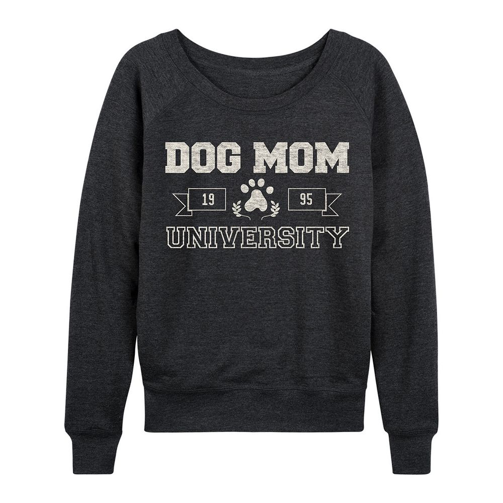 

Женский легкий свитшот из френч-терри для собак Dog Mom University Licensed Character, цвет Heather Charcoal