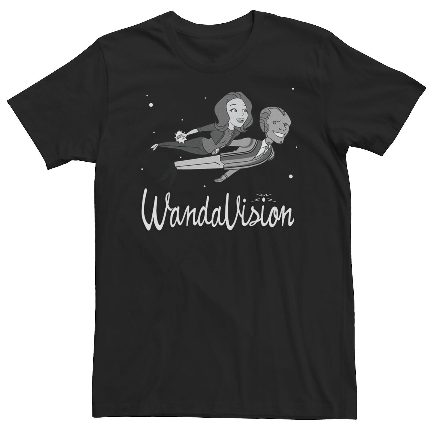 

Мужская футболка с логотипом Marvel Wandavision Flying Stars Licensed Character