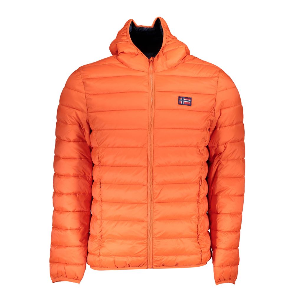 

Яркая оранжевая куртка из полиамида с капюшоном Geographical Norway