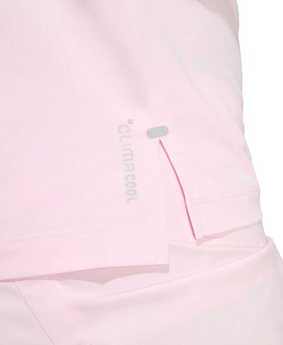 Женская футболка с круглым вырезом и короткими рукавами adidas, Clear Pink — фото 4