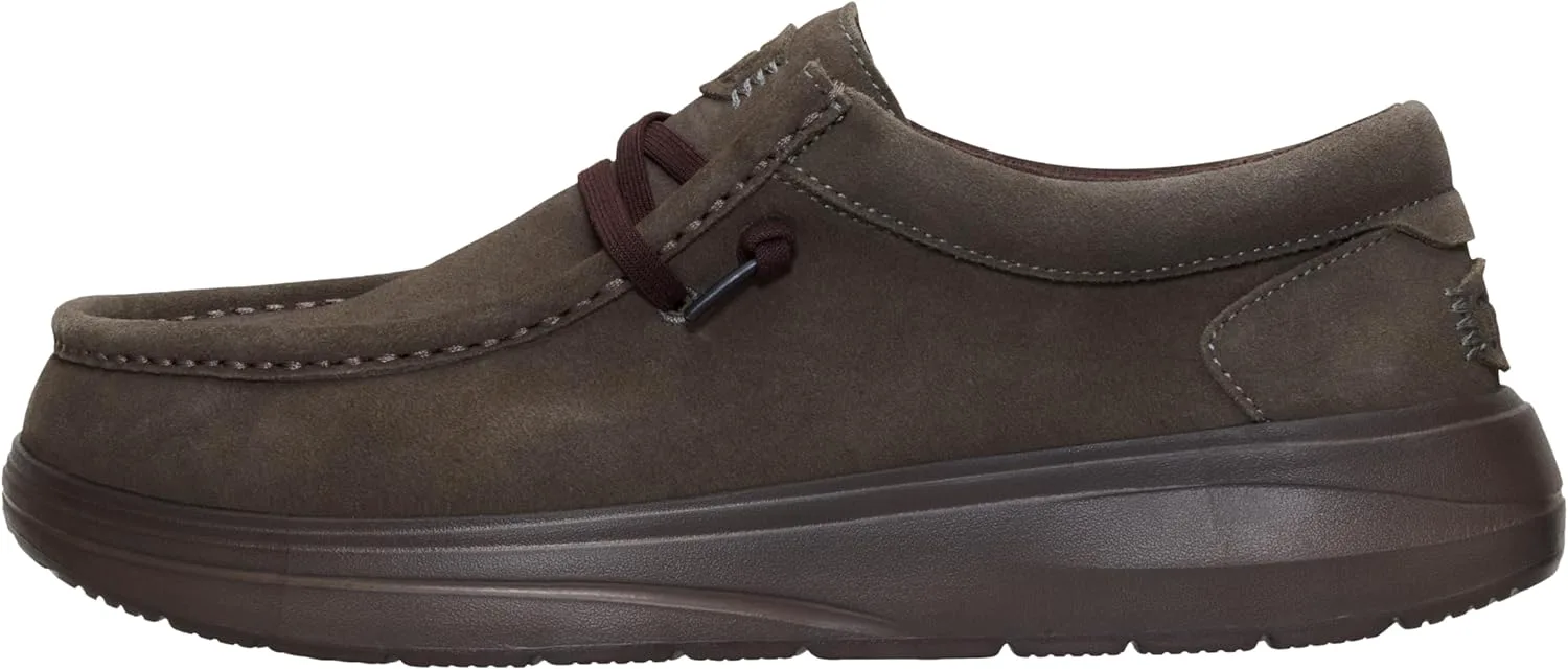 Лоферы HEYDUDE Mens Wally Comf Suede, коричневый — фото 2