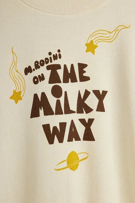 Худи детское с принтом Milky Way Mini Rodini, бежевый — фото 3