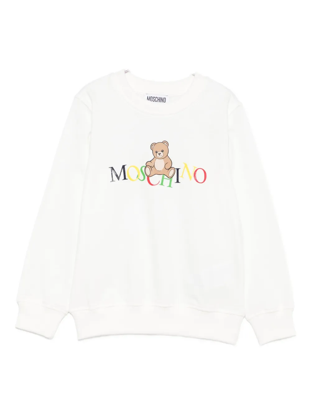 

Толстовка с принтом Тедди Moschino Kids, белый
