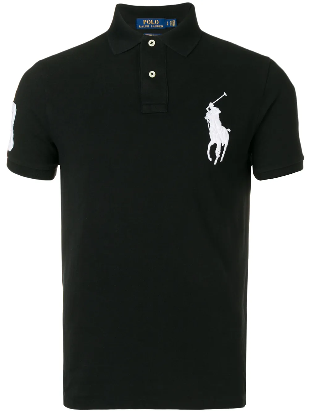 

Рубашка-поло с вышитым логотипом POLO RALPH LAUREN, черный