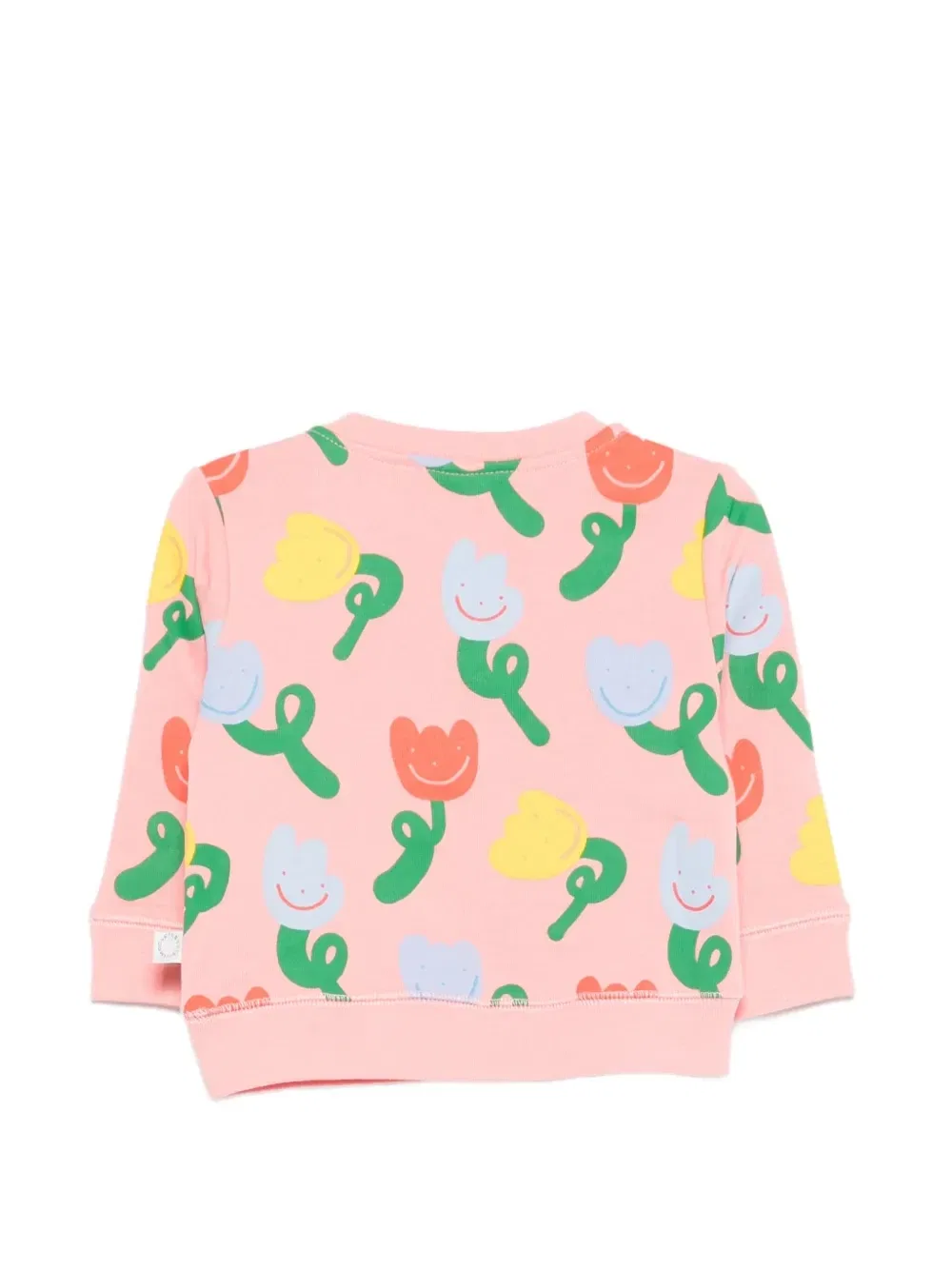 Толстовка с цветочным принтом Stella McCartney Kids, розовый — фото 2