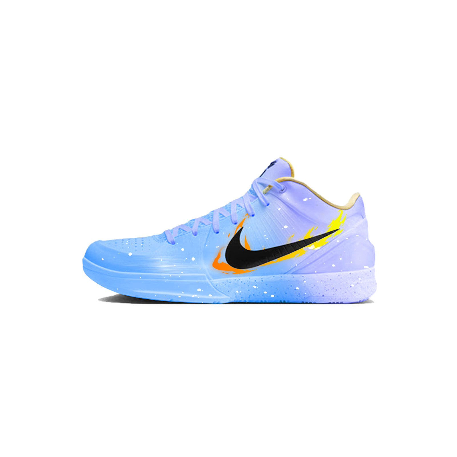 Nike Баскетбольные кроссовки Zoom Kobe 4 CHBL Firey Red Shooting Stars с низким верхом, устойчивые к истиранию, унисекс, фиолетовые