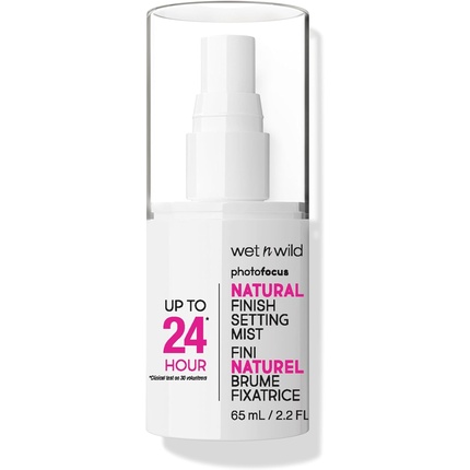 

Wet 'N' Wild Wet N Wild Photo Focus Natural Finish Фиксирующий спрей для фиксации макияжа с витаминами B5 и E Легкая формула 24-часовая стойкость