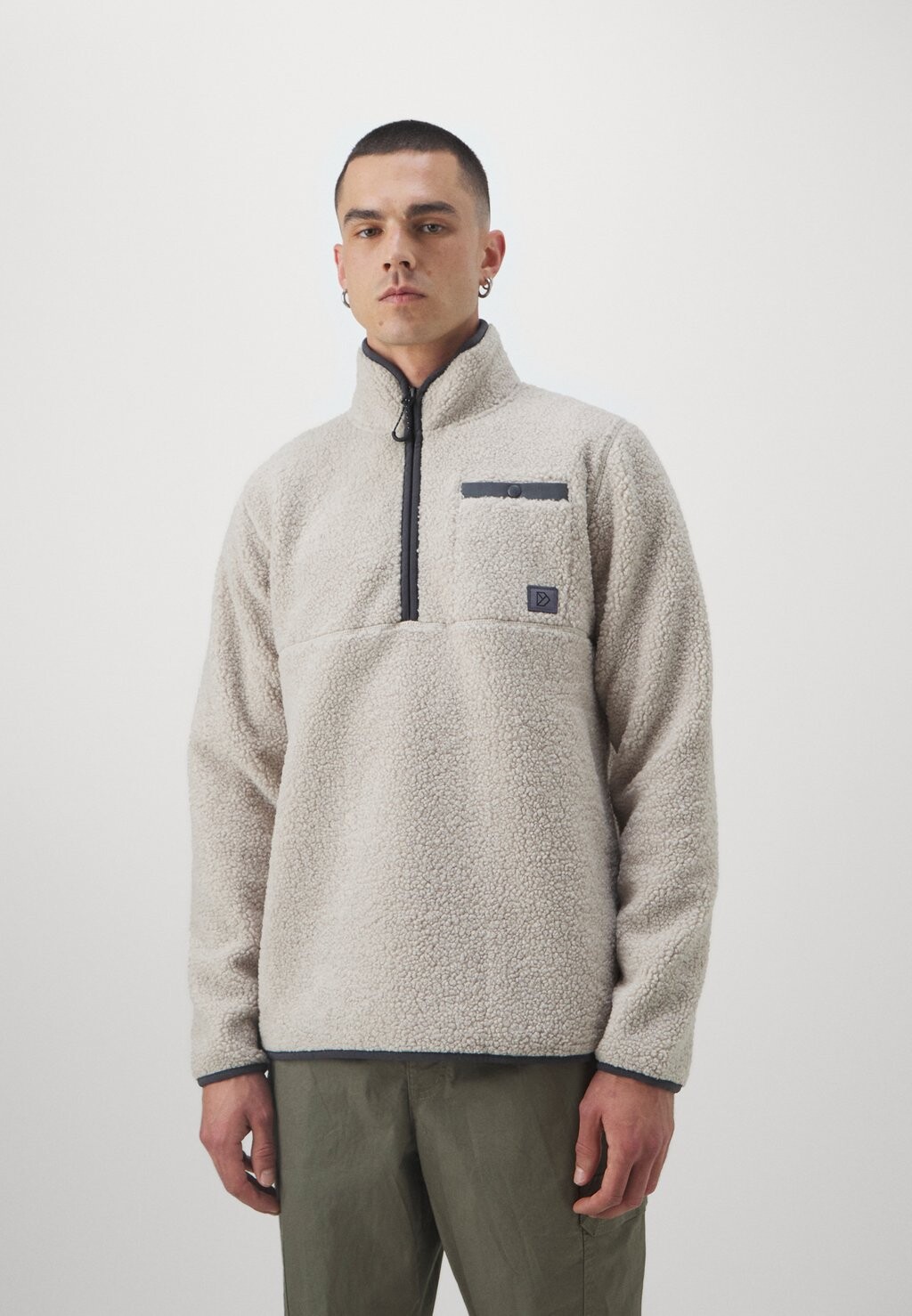 

Флисовый свитер PHOENIX HALFZIP UNISEX Didriksons, бежевый