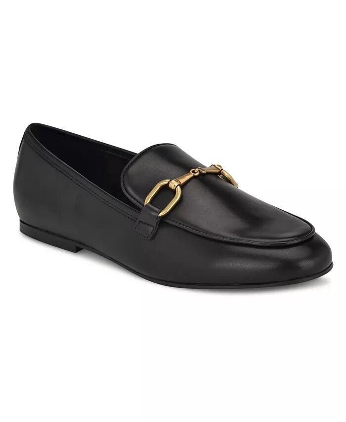 Женские лоферы без шнуровки с круглым носком Brayci Nine West, черный