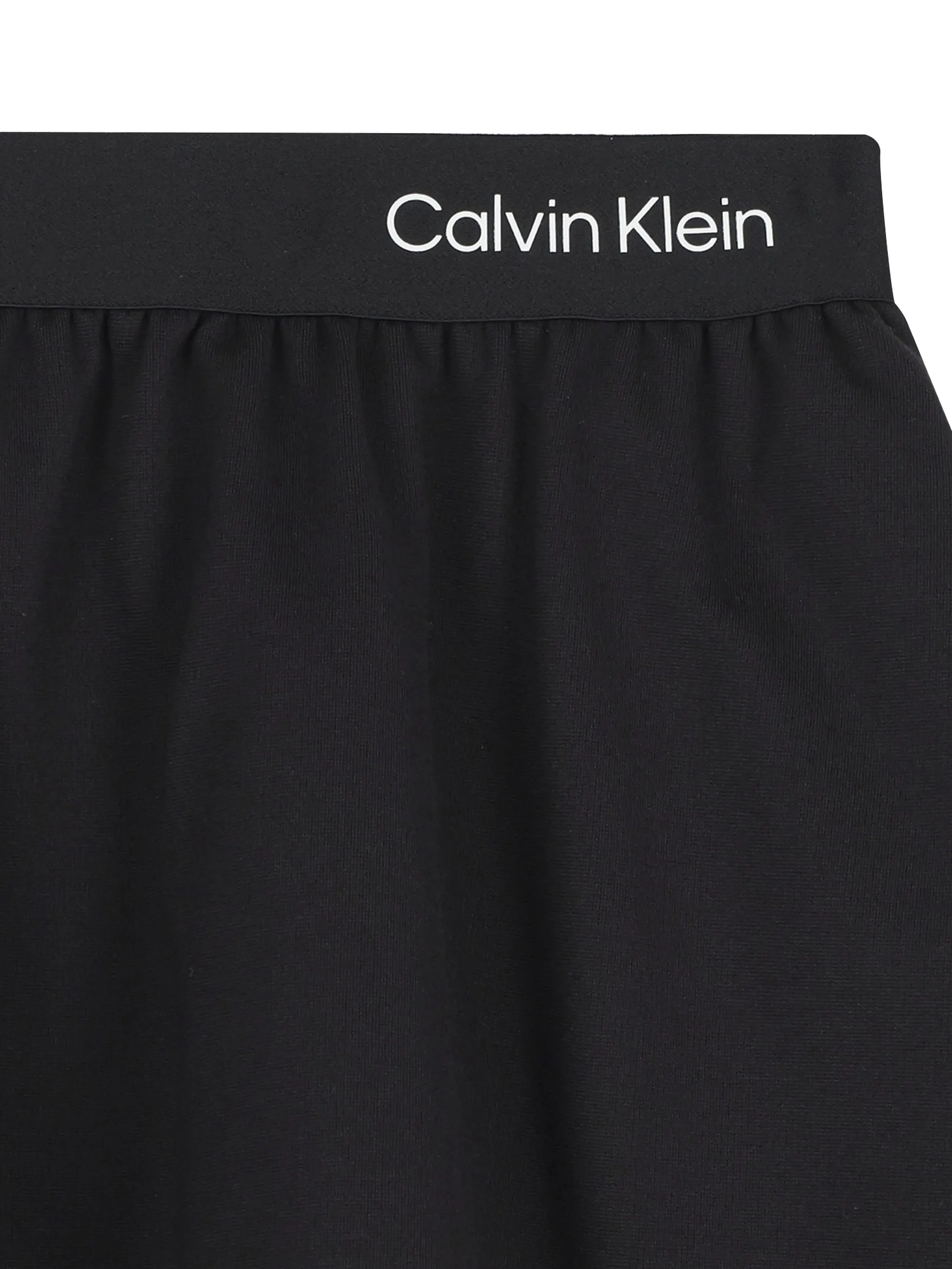 Юбка с вышитым логотипом Calvin Klein Kids, черный — фото 3