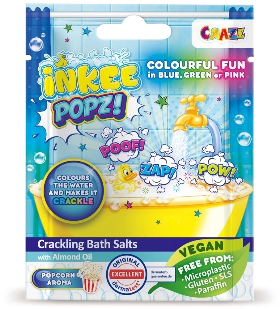 

Цветная соль для ванн с потрескивающими солями для детей Craze, 15 гр