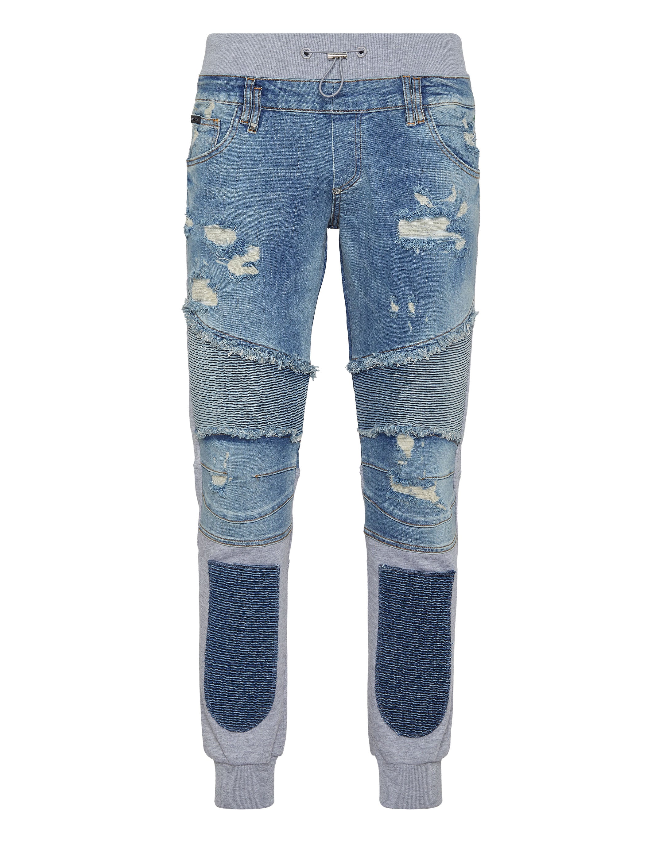 

Джинсовые спортивные брюки Skull&Bones PHILIPP PLEIN, цвет fresh air