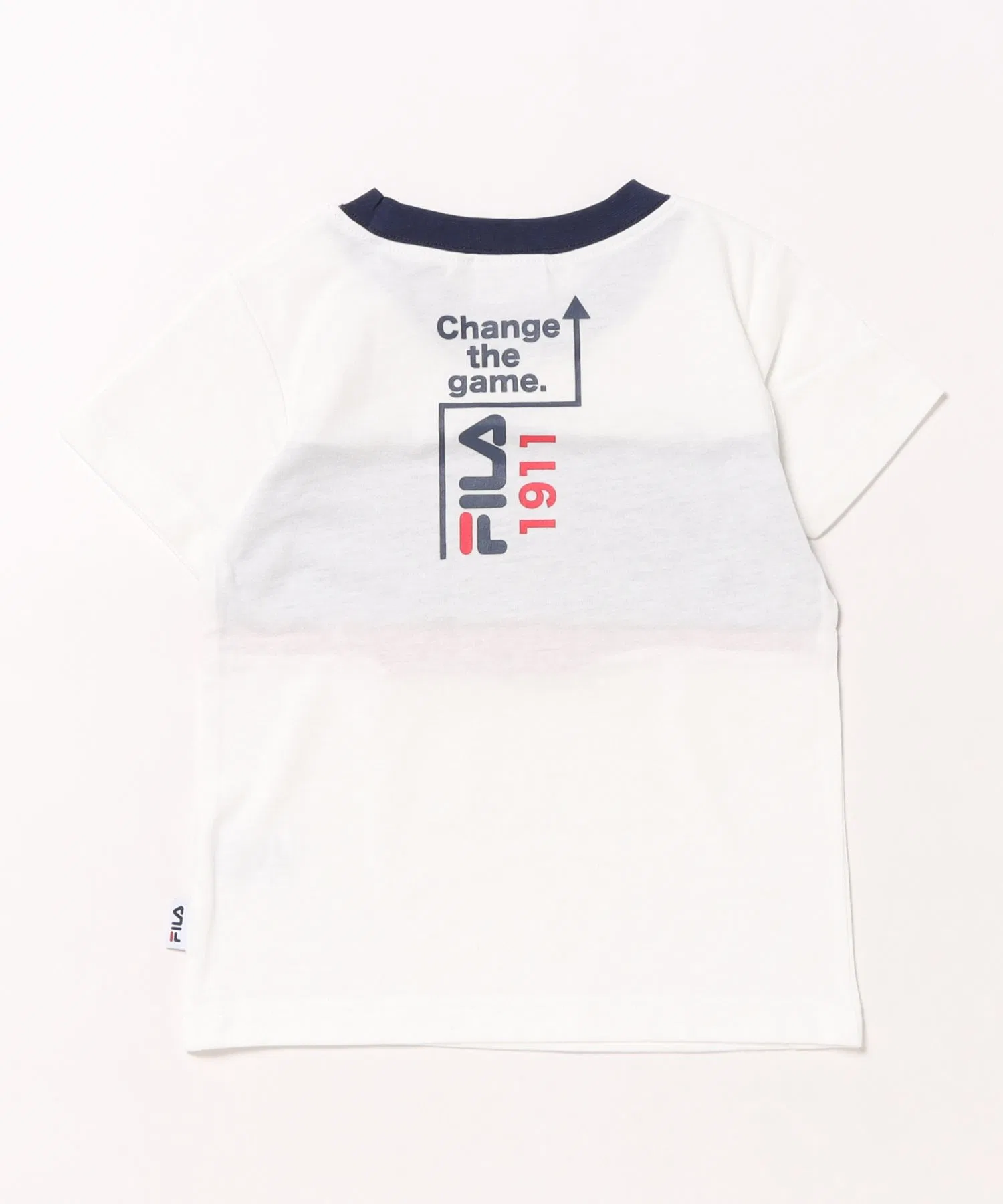 Детская футболка FILA с логотипом красная — фото 4