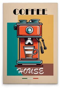 

Картина на холсте A.S. Création Coffee House цвет buntbeigegelbblaubraun