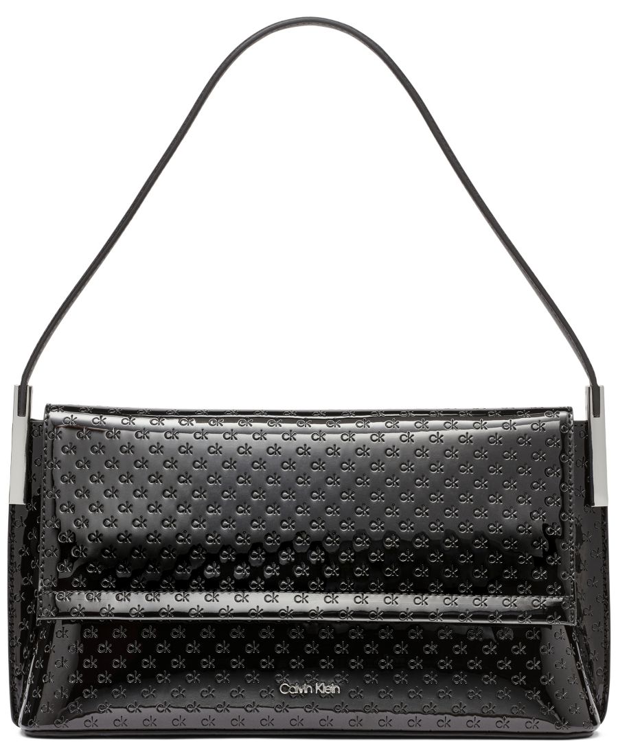 

Сумка через плечо Verne Signature с тисненым клапаном Calvin Klein, Black
