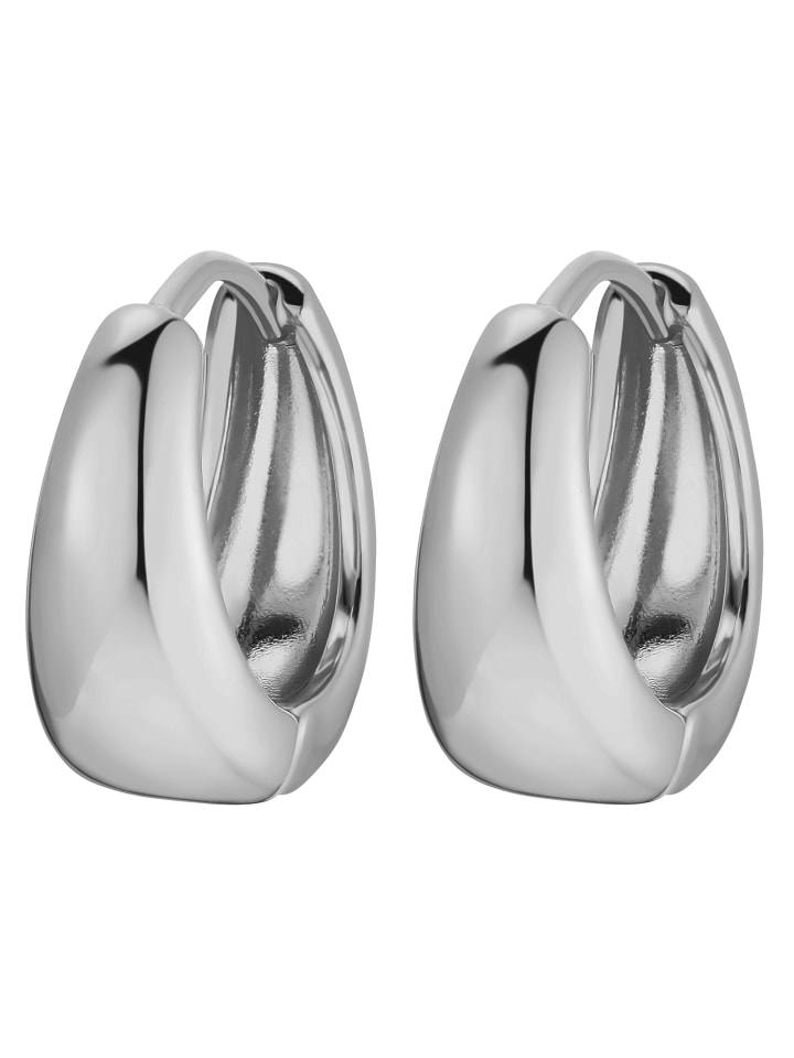 

Steel_Art Женские серьги-кольца Nami, серебристого цвета, полированное серебро