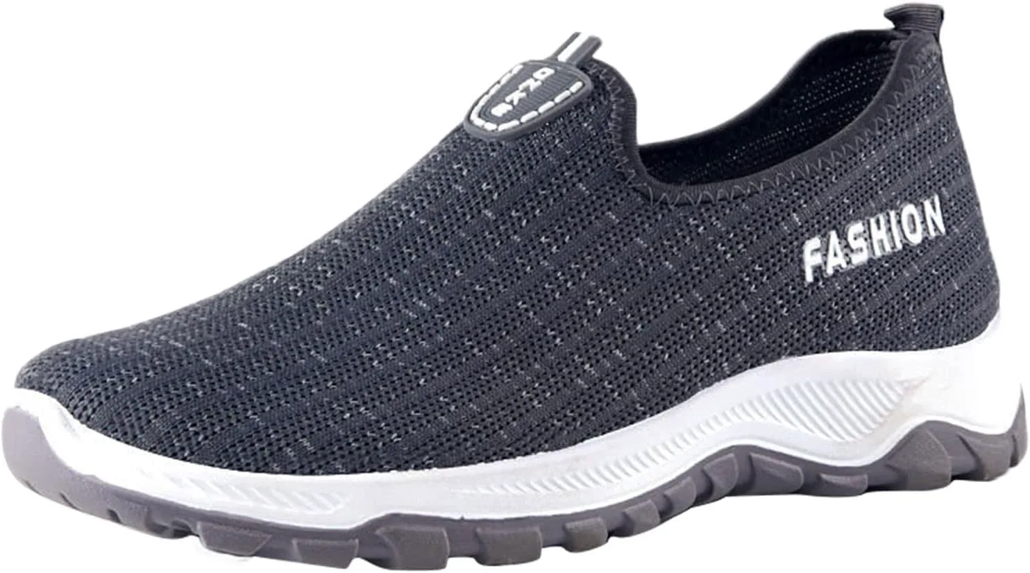 

Кроссовки BORAMAX для мужчин, спортивная обувь для ходьбы, дышащие сетчатые мужские туфли с амортизирующей подошвой, нескользящие тапочки с памятью формы, серый