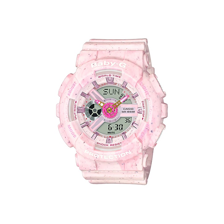 

CASIO Часы Women's BABY-G Pink Watch BA-110PI-4APRD, Ice Cream Pink Dial