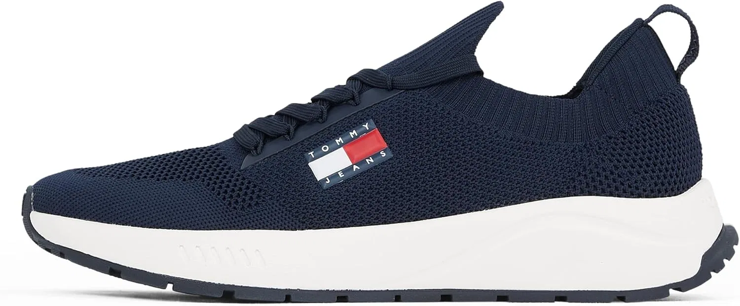 Мужские низкие кроссовки TOMMY JEANS TJM Runner Kntitted Em0em01555 Tommy Hilfiger, Blue Dark Night Navy