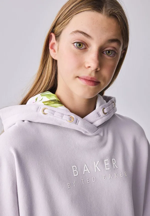 Худи стандартного кроя с принтом на спине Baker By Ted Baker, Lilac White — фото 4