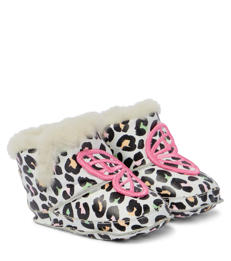 

Детские зимние сапожки Baby Butterfly Sophia Webster Mini, Leopard & Orange