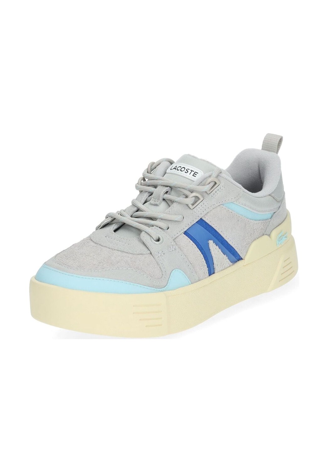 

Кроссовки из замши/синтетики LACOSTE, цвет Grau/ Blau