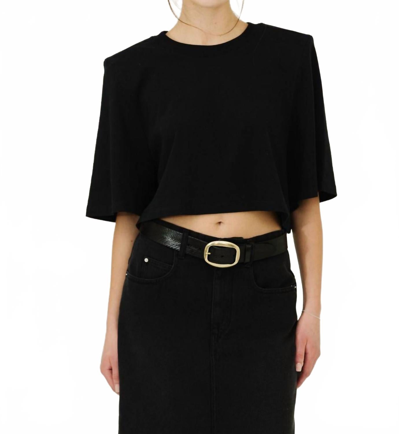 

Isabel Marant Укороченный топ Zaely черного цвета