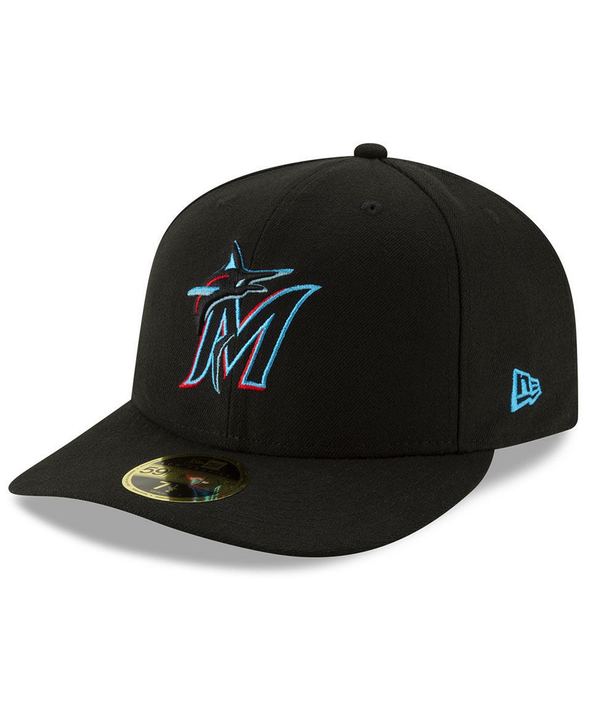 

Кепка приталенного размера Miami Marlins Low Profile AC Performance 59FIFTY New Era