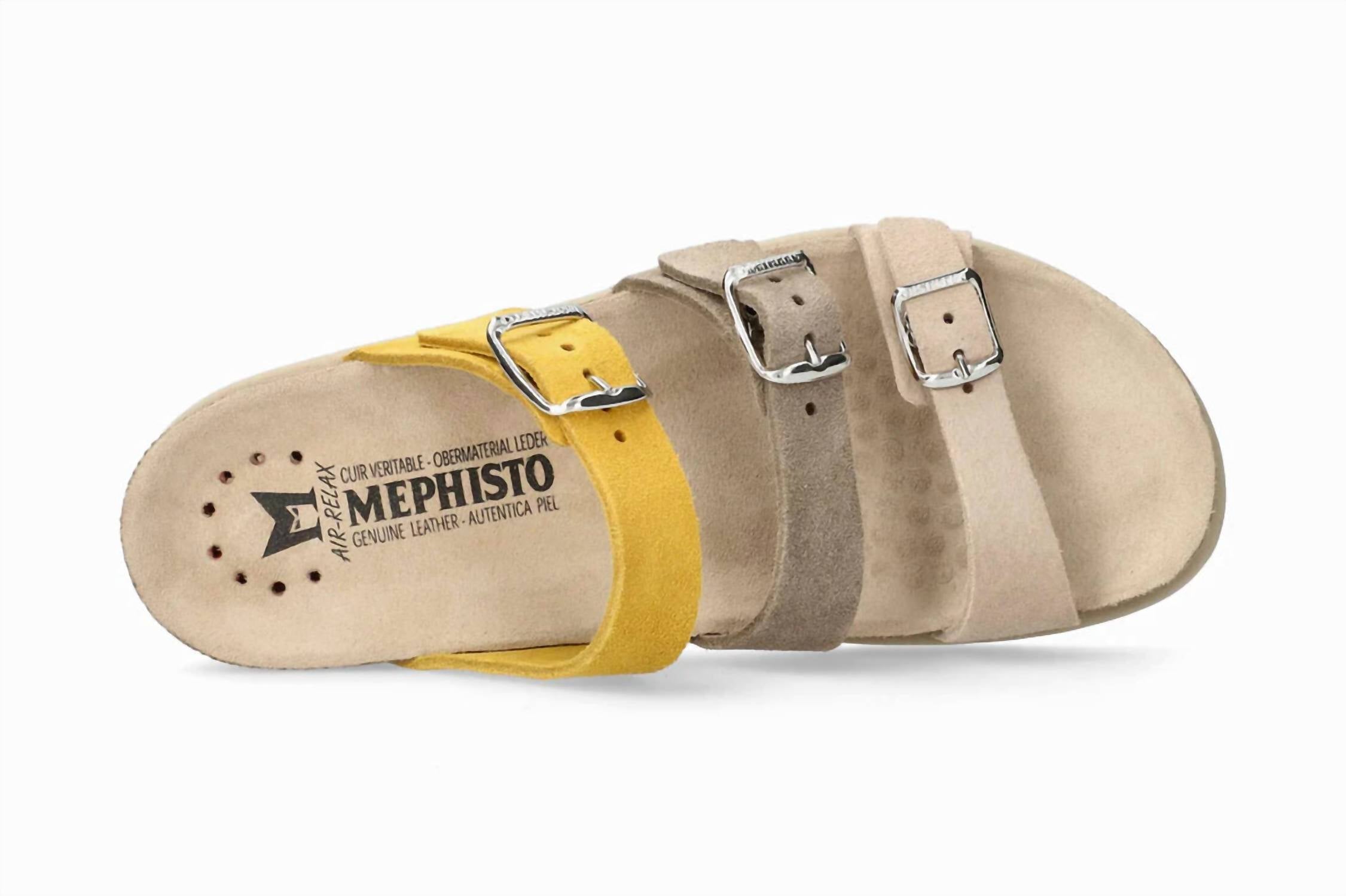 Women's Hyacinta Multi-Buckle Walking Sandal In Light Sand MEPHISTO — фото 3