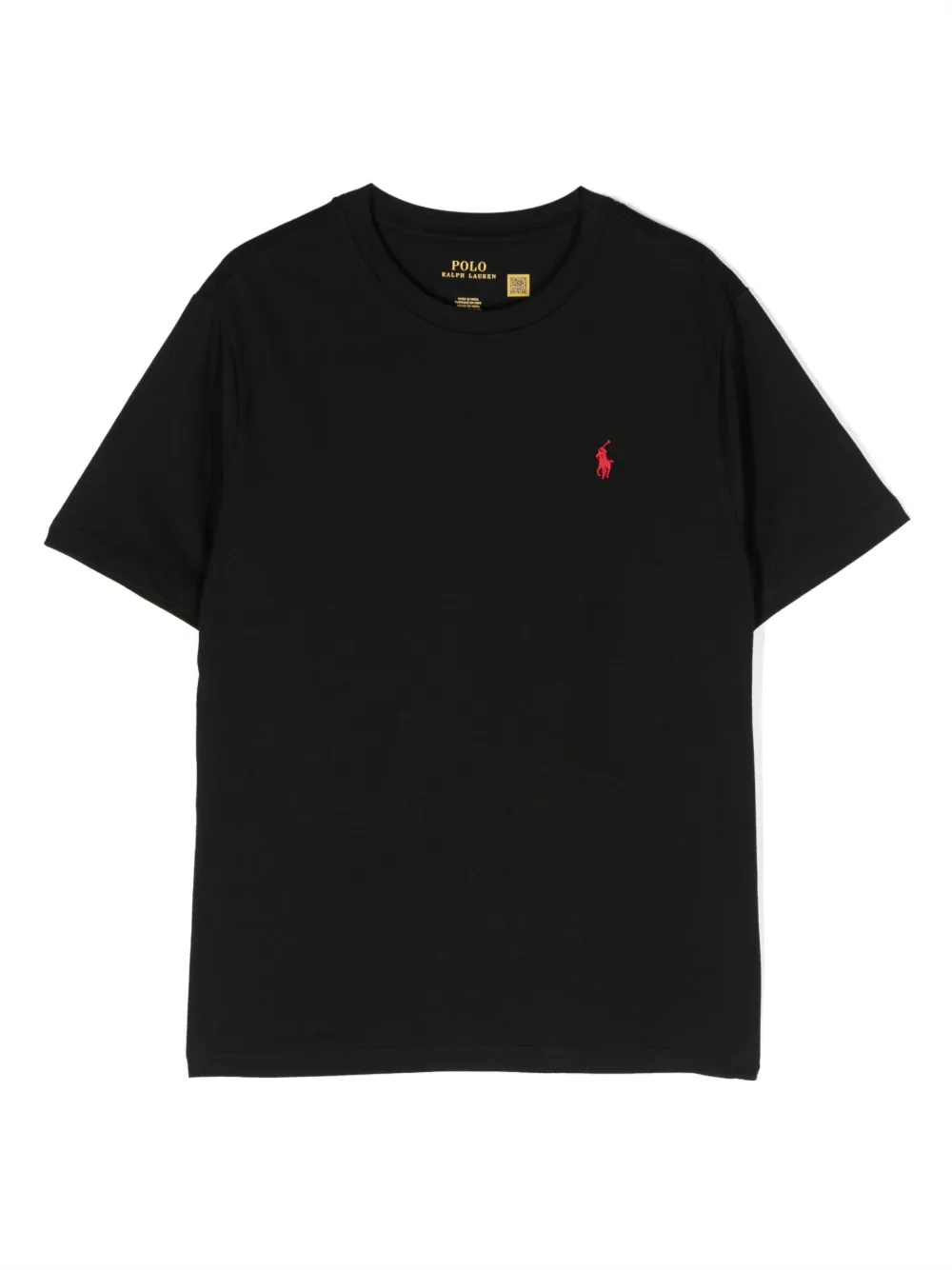 

Футболка с логотипом Polo Pony POLO RALPH LAUREN KIDS, черный