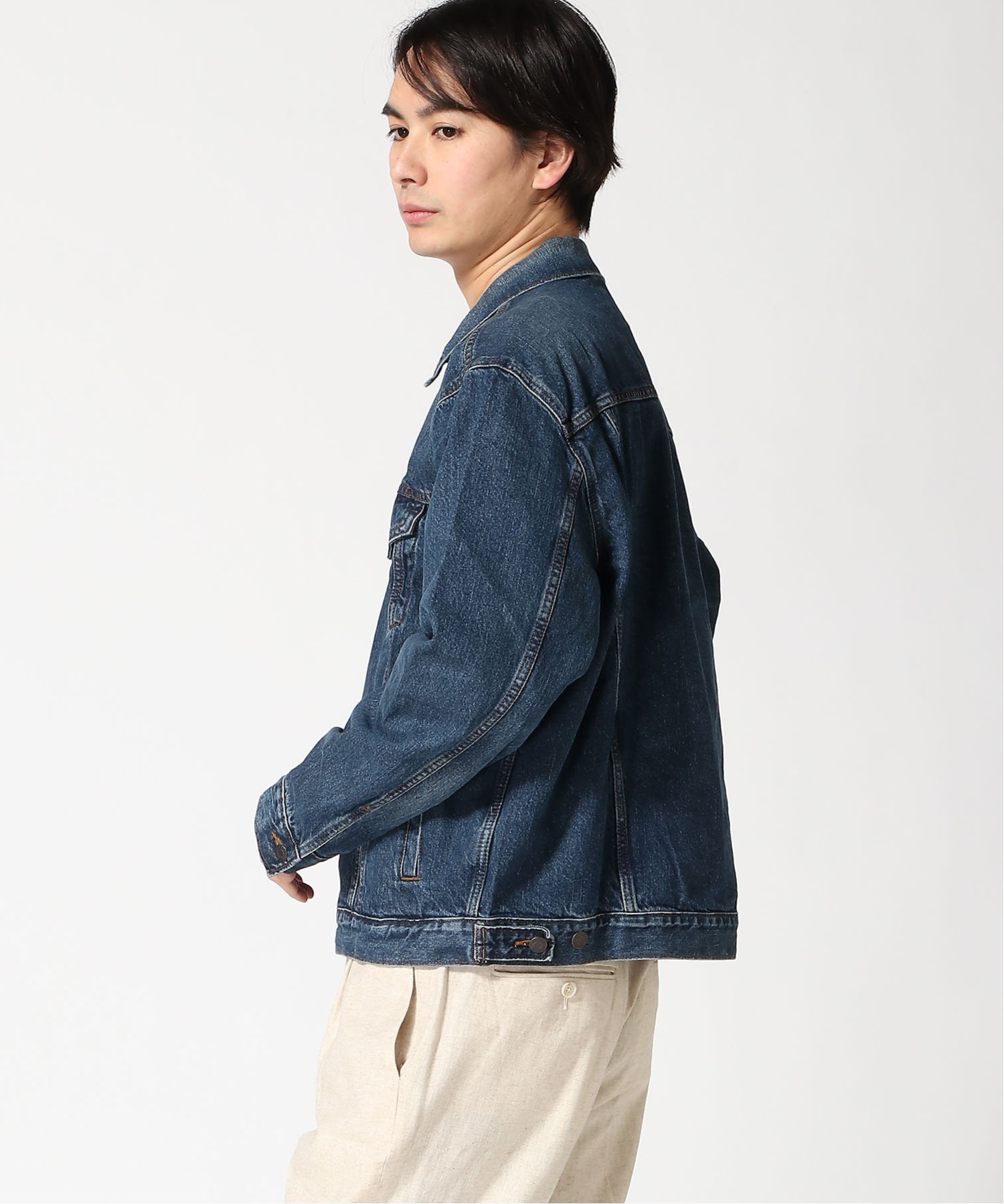 (M) Джинсовая куртка Icon GAP, MEDIUM_WASH — фото 3