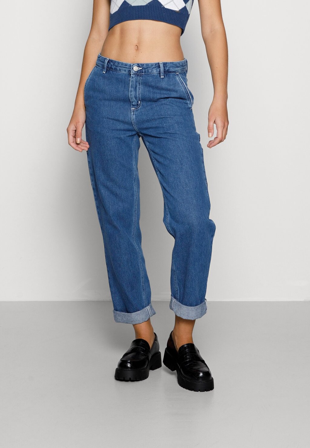

Джинсы свободного кроя Carhartt WIP, синий