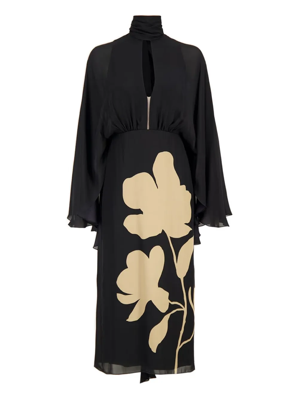 

Серединное платье с цветочным узором Post Treasured Johanna Ortiz, черный