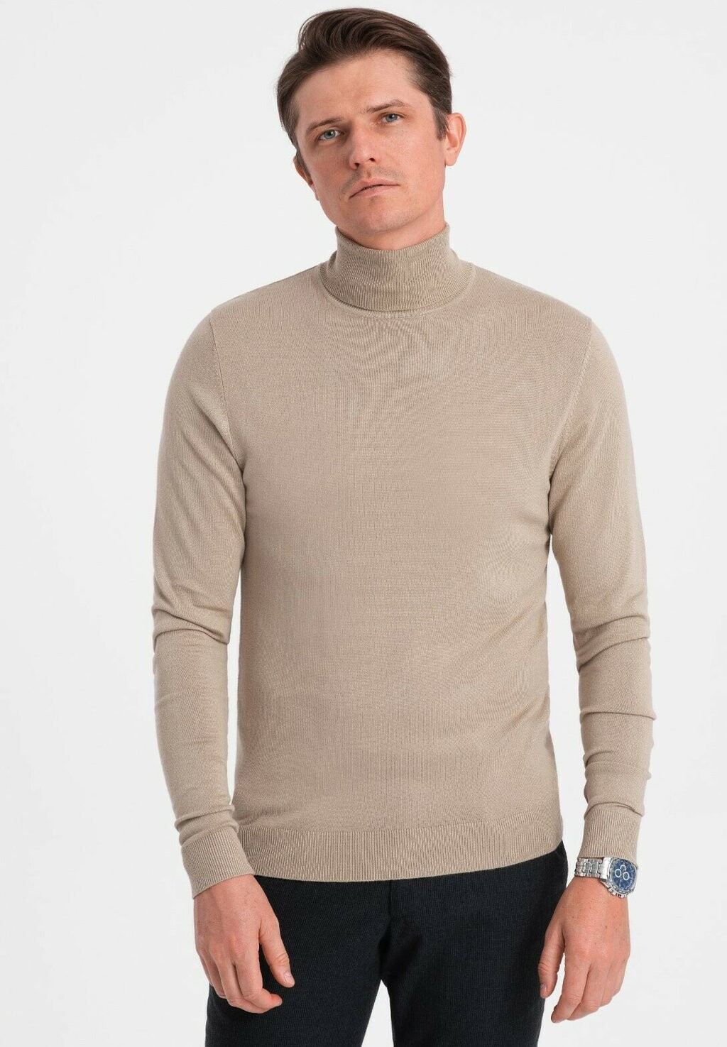 

Вязаный свитер TURTLENECK Ombre, цвет beige
