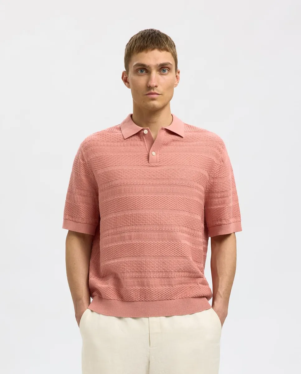 

Поло мужское обычной посадки Selected, розовый