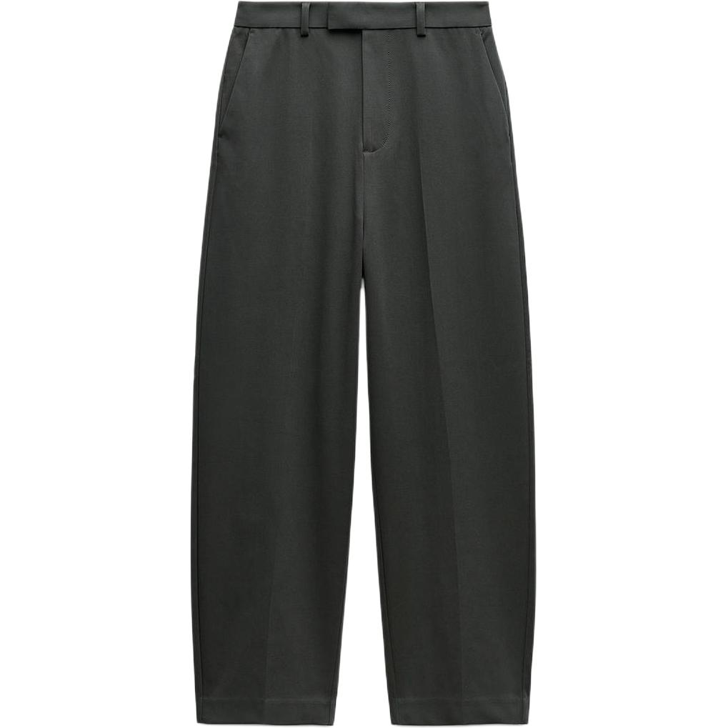 

ZARA Повседневные брюки ZW Series для женщин темно-зеленые