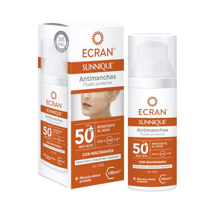 

Солнцезащитный крем sunnique protector facial antimanchas Ecran, объем 50 мл