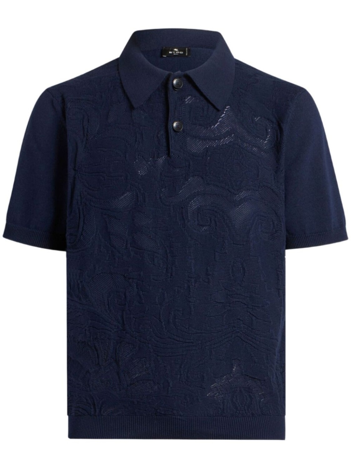 

ETRO фактурная рубашка поло, синий